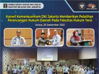 Kanwil Kemenkumham DKI Jakarta Memberikan Pelatihan Perancangan Hukum Daerah pada Fakultas Hukum Universitas Yarsi Jakarta