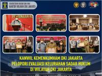 Kanwil Kemenkumham DKI Jakarta Pelopori Evaluasi Kelurahan Sadar Hukum di Wilayah DKI Jakarta