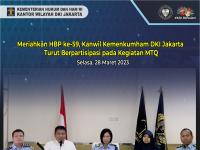 Meriahkan HBP ke-59, Kanwil Kemenkumham DKI Jakarta Turut Berpartisipasi pada Kegiatan MTQ