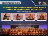 Gelar Pertemuan Rutin, DWP Kanwil Kemenkumham DKI Jakarta Tingkatkan Kapasitas Pengetahuan Seluruh Anggota