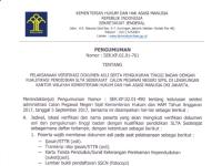 Jadwal Verifikasi Dokumen Asli serta Pengukuran Tinggi Badan dengan Kualifikasi Pendidikan SLTA Sederajat Seleksi CPNS di lingkungan Kanwil Kemenkumham DKI Jakarta