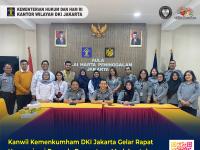Kanwil Kemenkumham DKI Jakarta Gelar Rapat Harmonisasi Raperda Penyertaan Modal untuk PT Jakarta Industrial Estate Pulogadung