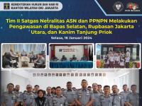Tim II Satgas Netralitas ASN dan PPNPN Melakukan Pengawasan di Bapas Selatan, Rupbasan Jakarta Utara, dan Kanim Tanjung Priok