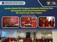 Lakukan Deteksi Dini Gangguan Keamanan Menjelang Masa Pemungutan Suara, Kanwil Kemenkumham DKI Jakarta Gelar Rakor Timpora
