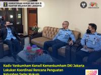 Kadiv Yankumham Kanwil Kemenkumham DKI Jakarta Lakukan Koordinasi Rencana Penguatan Kelurahan Sadar Hukum 