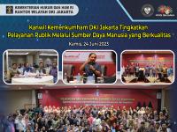 Kanwil Kemenkumham DKI Jakarta Tingkatkan Pelayanan Publik Melalui Sumber Daya Manusia yang Berkualitas