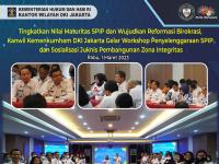Tingkatkan Nilai Maturitas SPIP dan Wujudkan Reformasi Birokrasi , Kanwil Kemenkumham DKI Jakarta Gelar Workshop Penyelenggaraan SPIP dan Sosialisasi Juknis Pembangunan Zona Integritas