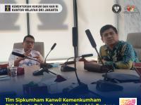 Tim Sipkumham Kanwil Kemenkumham DKI Jakarta Bahas Penelitian Terakhir Tentang Analisa Pelayanan Publik