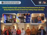 Finalisasi Koordinasi dengan Instansi Terkait, Kanwil Kemenkumham DKI Jakarta Bersiap Menyambut Dinamika di Daerah Pasca Terbitnya Perppu Cipta Kerja