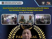 Kanwil Kemenkumham DKI Jakarta Mendorong Lurah se-DKI Jakarta Ikuti Kontestasi Anugerah Paralegal Justice Award