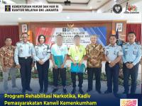 Program Rehabilitasi Narkotika, Kadiv Pemasyarakatan Kanwil Kemenkumham DKI Jakarta Harapkan Kesadaran WBP Dari Penyalahgunaan Narkotika