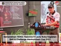 Semarakkan HDKD, Yasonna H Laoly Buka Kegiatan Skill & Challenge Menkumham Cup 2021