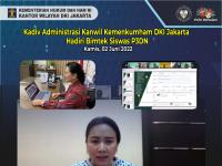 Kadiv Administrasi Kanwil Kemenkumham DKI Jakarta Hadiri Bimtek Siswas P3DN