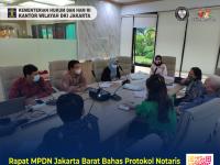 Rapat MPDN Jakarta Barat Bahas Protokol Notaris Pensiun dan Meninggal