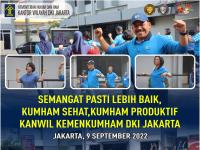 Kanwil Kemenkumham DKI Jakarta Aktif dan Produktif dengan Senam dan Semangat PASTI