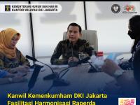 Kanwil Kemenkumham DKI Jakarta Fasilitasi Harmonisasi Raperda Penyelenggaraan Bantuan Hukum
