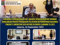 Menjadi Mentor, Kakanwil Kemenkumham DKI Jakarta Dukung Implementasi Proyek Perubahan pada Tugas dan Fungsi Keimigrasian