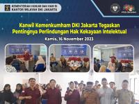 Kanwil Kemenkumham DKI Jakarta Tegaskan Pentingnya Perlindungan Hak Kekayaan Intelektual