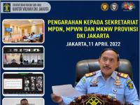 Pengarahan Kepada Sekretariat MPDN, MPWN dan MKNW Provinsi DKI Jakarta