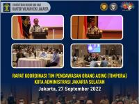 Rapat Koordinasi Tim Pengawasan Orang Asing (Timpora) Kota Administrasi Jakarta Selatan
