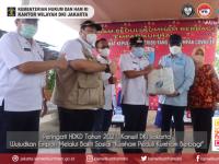 Peringati HDKD Tahun 2021, Kanwil DKI Jakarta Wujudkan Empati Melalui Bakti Sosial “Kumham Peduli Kumham Berbagi”