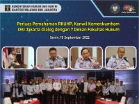Memperluas Pemahaman Tentang RKUHP Kanwil Kemenkumham DKI Jakarta Dialog dengan 7 Dekan Fakultas Hukum