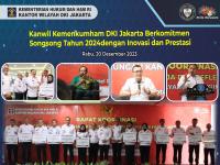 Kanwil Kemenkumham DKI Jakarta Berkomitmen Songsong Tahun 2024 dengan Inovasi dan Prestasi