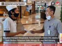 Wujudkan Harapan Masyarakat, Kanwil Kemenkumham DKI Jakarta Hadir Berikan Pelayanan Sabtu Minggu di Lippo Mall Kemang