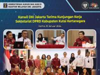Kanwil DKI Jakarta Terima Kunjungan Kerja Sekretariat DPRD Kabupaten Kutai Kertanegara