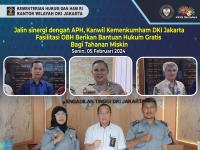 Jalin sinergi dengan APH, Kanwil Kemenkumham DKI Jakarta Fasilitasi OBH Berikan Bantuan Hukum Gratis Bagi Tahanan yang Miskin