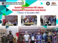 Menjalankan Amanat Permenkumhan Nomor 35 Tahun 2013 Kanwil Kemenkumham DKI Jakarta Melaksanakan Pemusnahan Arsip Retensi