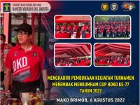 Kakanwil Kemenkumham DKI Jakarta Hadiri Pembukaan Kegiatan Turnamen Menembak Menkumham Cup HDKD ke- 77 Tahun 2022