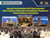 Kakanwil Kemenkumham DKI Jakarta Apresiasi Kanim Soekarno-Hatta dalam Meningkatkan Pengawasan Pelaku Perjalanan Internasional