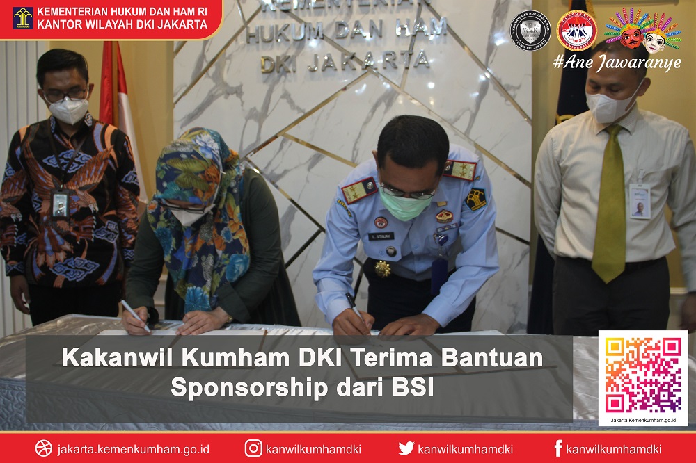 Kakanwil Kumham DKI Terima Bantuan Sponsorship dari BSI resize