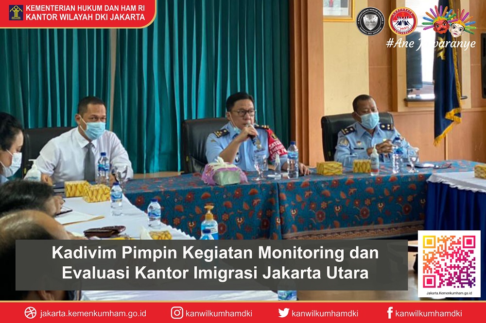 Kadivim Pimpin Kegiatan Monitoring dan Evaluasi Kantor Imigrasi Jakarta Utara resize