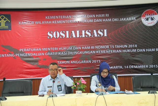 Itjen Lakukan Sosialisasi Pengendalian Gratifikasi Di Kumham Dki Jakarta Kanwil Kementerian Hukum Dan Hak Asasi Manusia Dki Jakarta