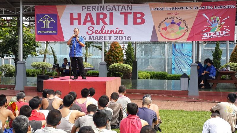 Peringati Hari TBC se-Dunia, Tim Dokter Lapas Narkotika Jakarta Berikan Penyuluhan