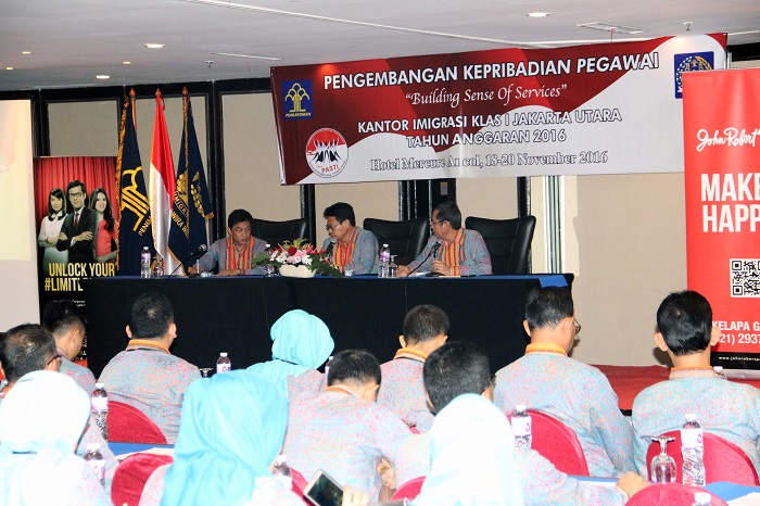 Pelatihan Pengembangan Kepribadian Pegawai Guna Meningkatkan Pelayanan Publik Sebagai Upaya Pencegahan Pungli Oleh Imigrasi Jakarta Utara Kanwil Kementerian Hukum Dan Hak Asasi Manusia Dki Jakarta