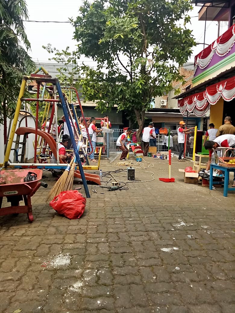 Bhakti Sosial Merah Putih Napi Lapas Cipinang di SDN Cipinang Muara 04 dan PA 8