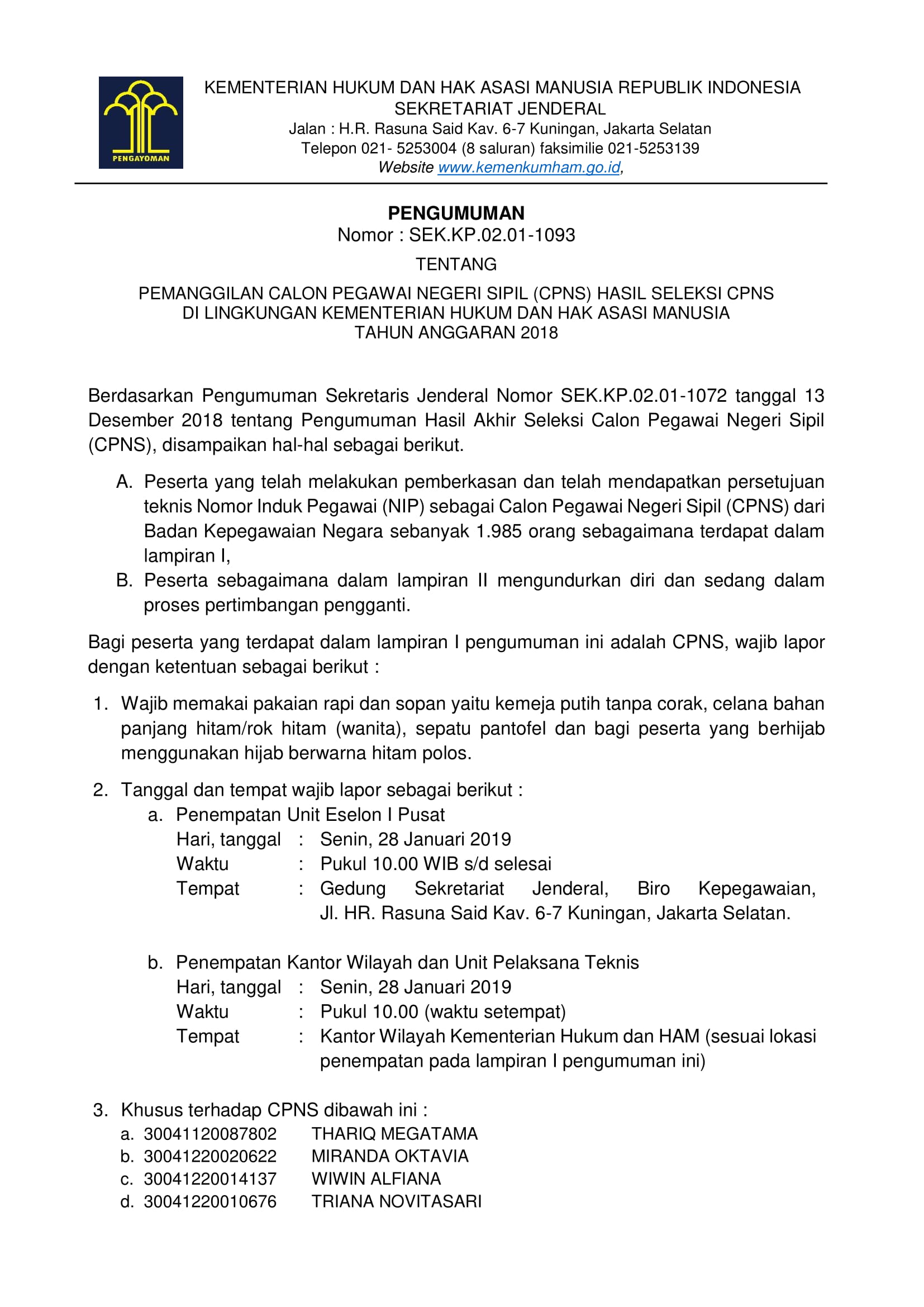 Berita Kanwil Terkini Kanwil Kementerian Hukum dan Hak Asasi Manusia DKI Jakarta Results from 100